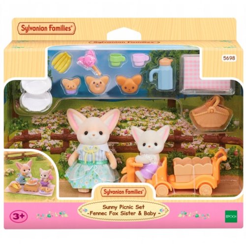 Sylvanian Families Набор для пикника Сестра и малыш лисицы-фенека