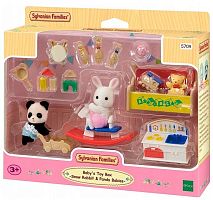 Sylvanian Families Детская игровая комната с малыши Пандой и Снежным кроликом					